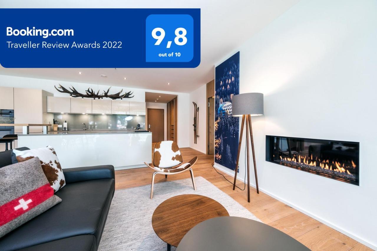Luxury Panorama Apartment With Alpengold Spa Access Davos Ngoại thất bức ảnh